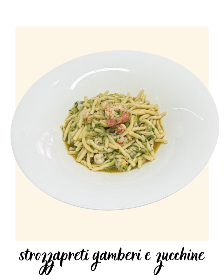 Giugno strazzapreti gamberi e zucchini