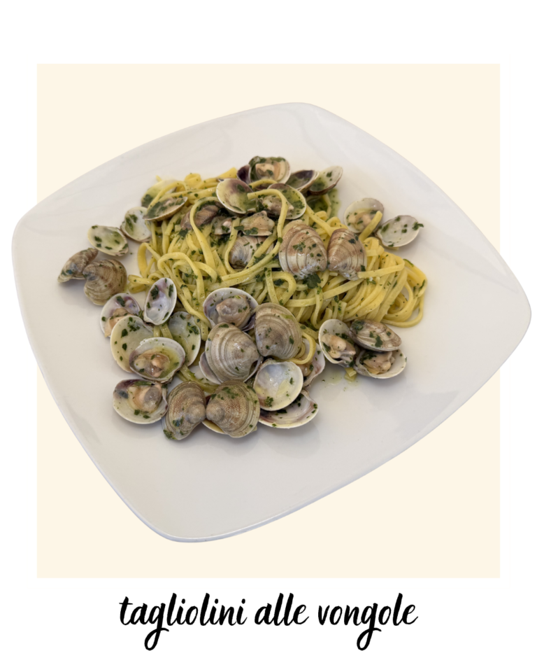 Giugno taglionili alle vongole